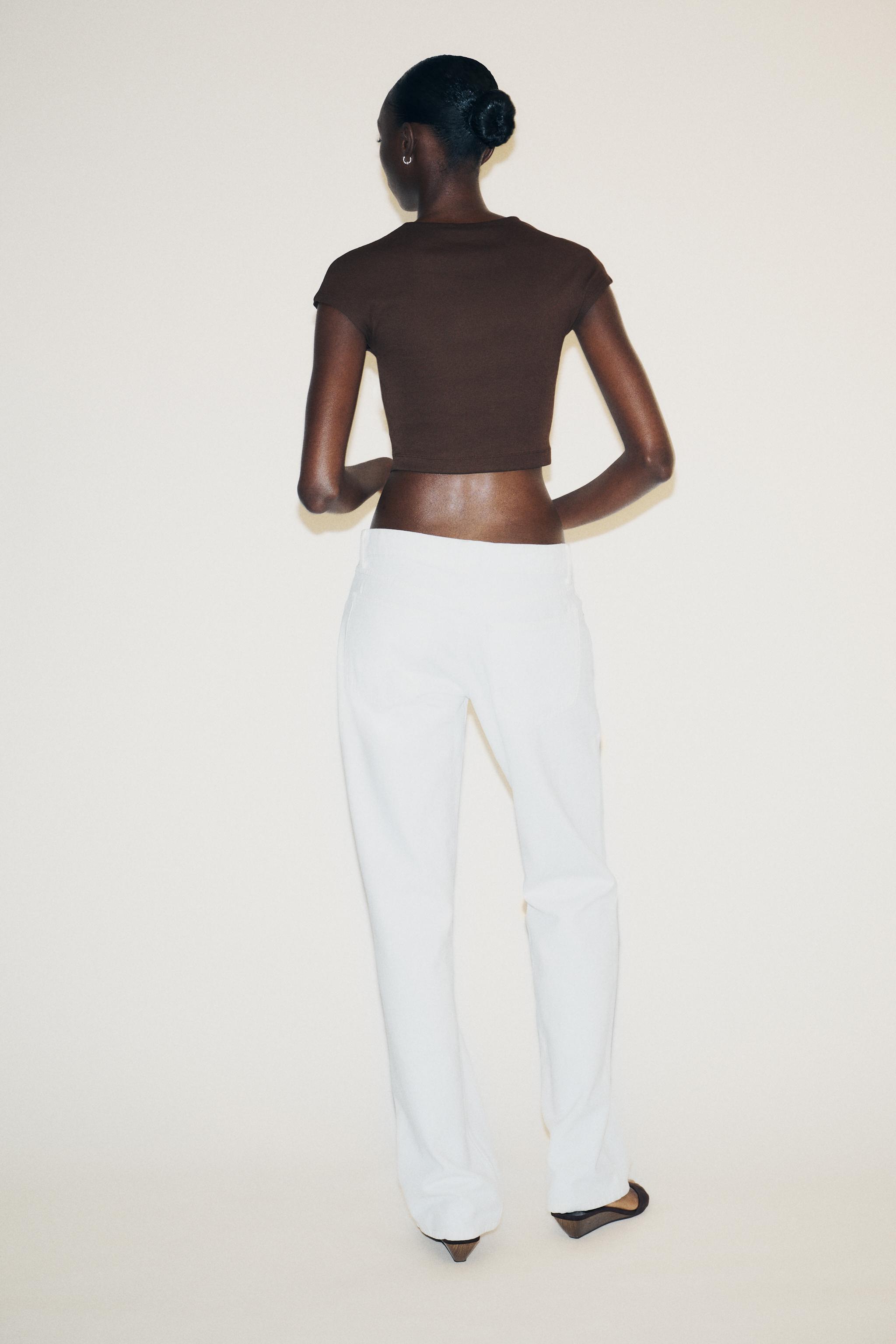 COTTON MODAL CROP T-SHIRT
