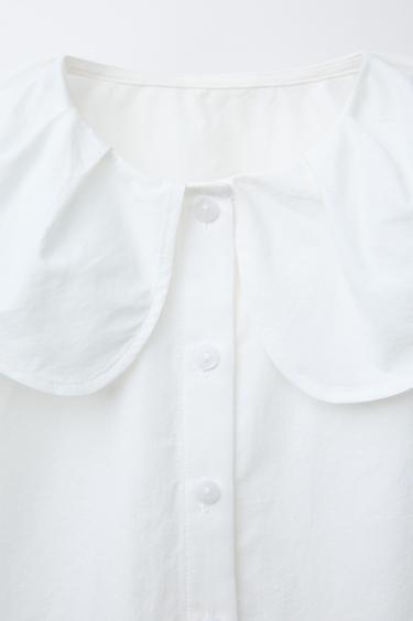 CHEMISE COL CLAUDINE - Blanc de Zara - Image 2