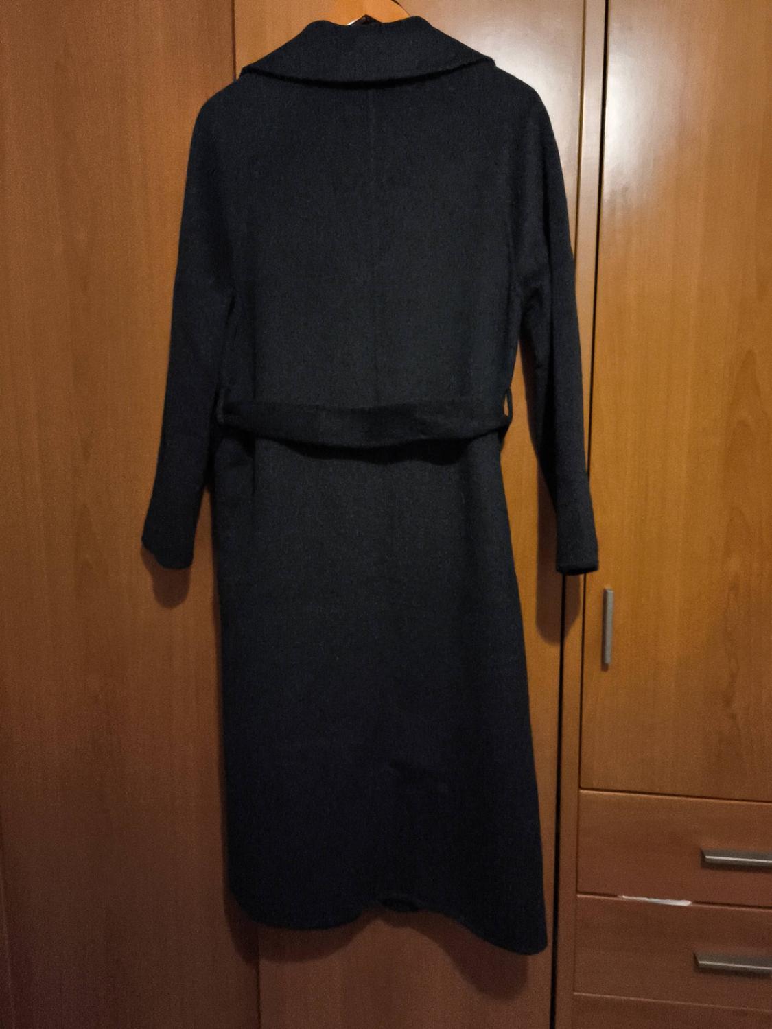 LONG WOOL COAT WITH BELT - Image 2