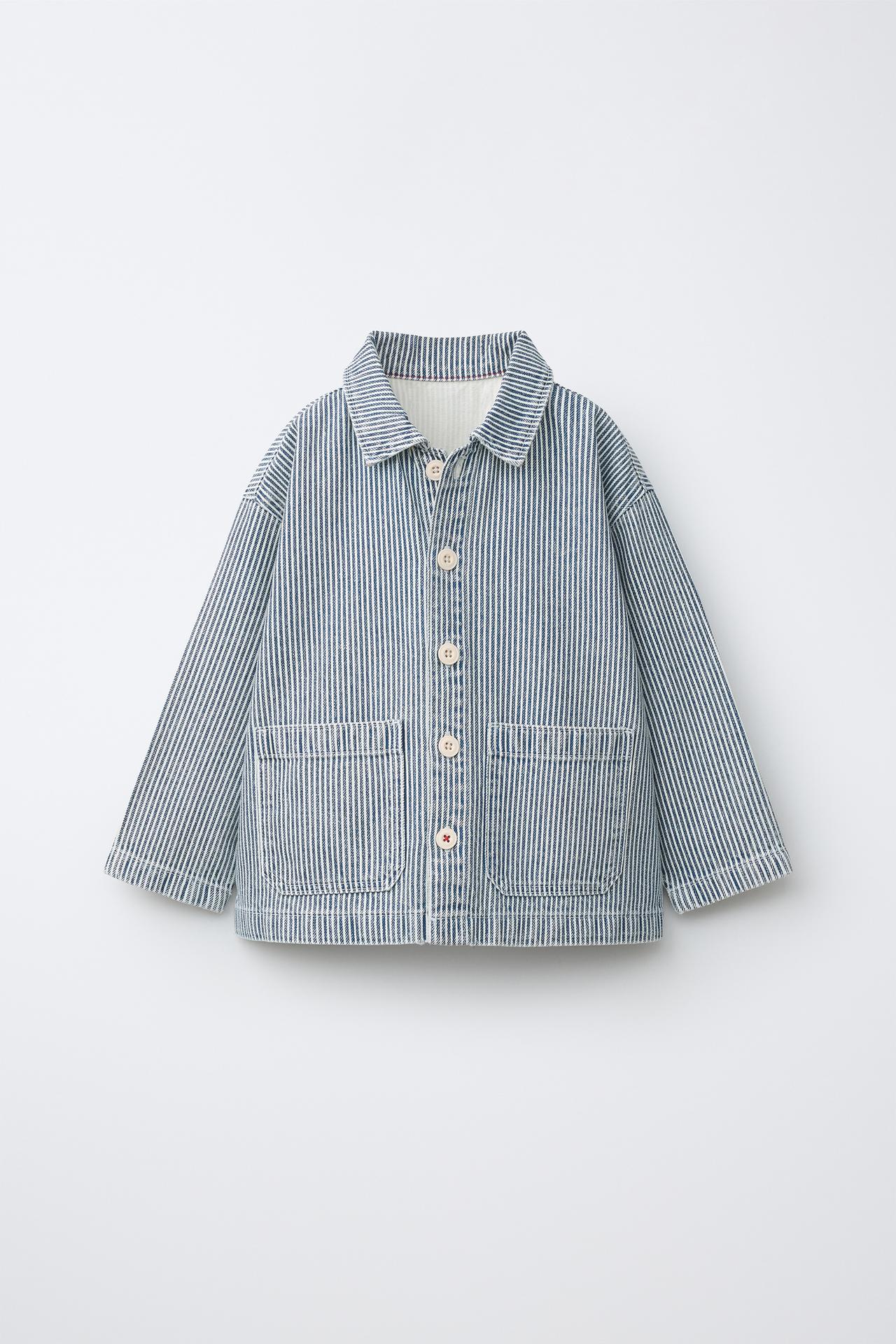 STRIPED OVERSHIRT — striped