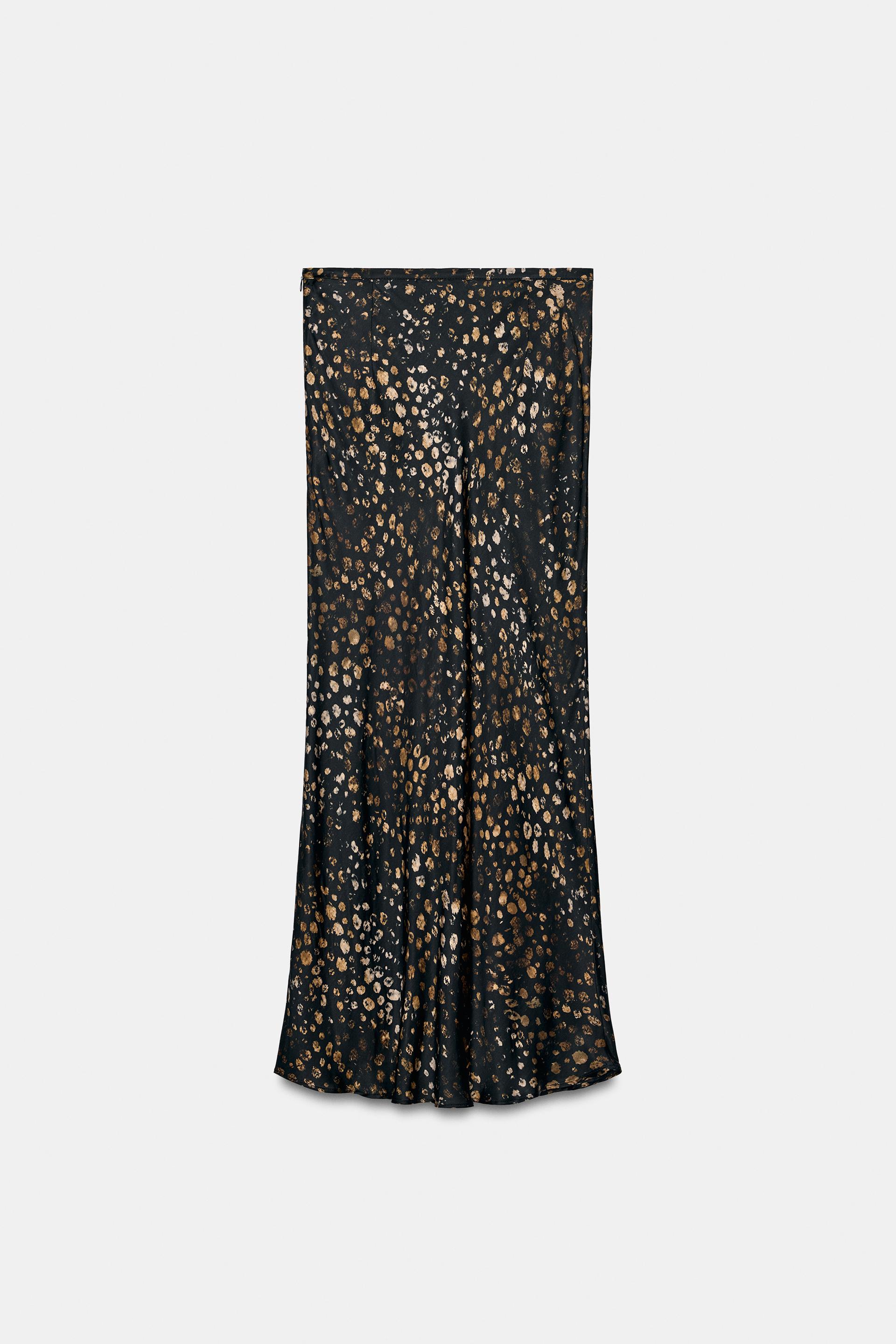 ZW COLLECTION PRINTED SATIN SKIRT thumbnail 6