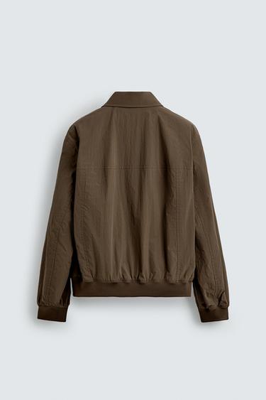 BLOUSON TECHNIQUE REGULAR FIT - Marron de Zara - Image 8