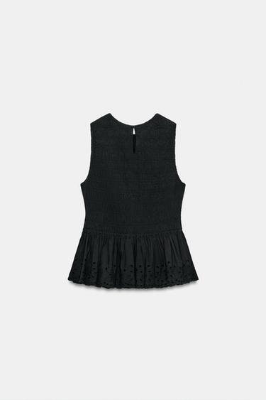 TOP NID D'ABEILLE - Noir de Zara - Image 5