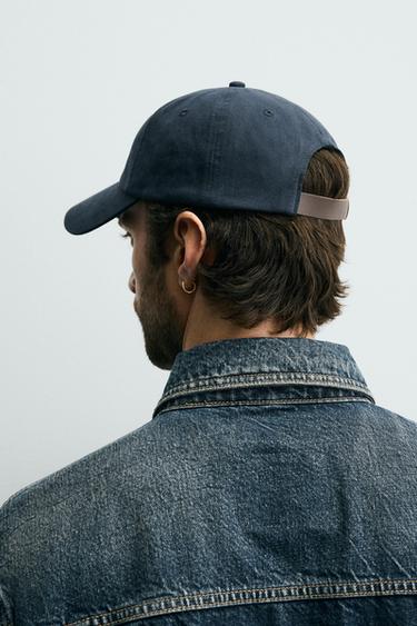 CAP WITH EMBROIDERED SLOGAN - Blue by Zara - Image 2