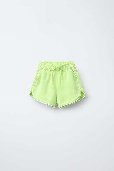 MODAL TRIM BERMUDA SHORTS - Green by Zara