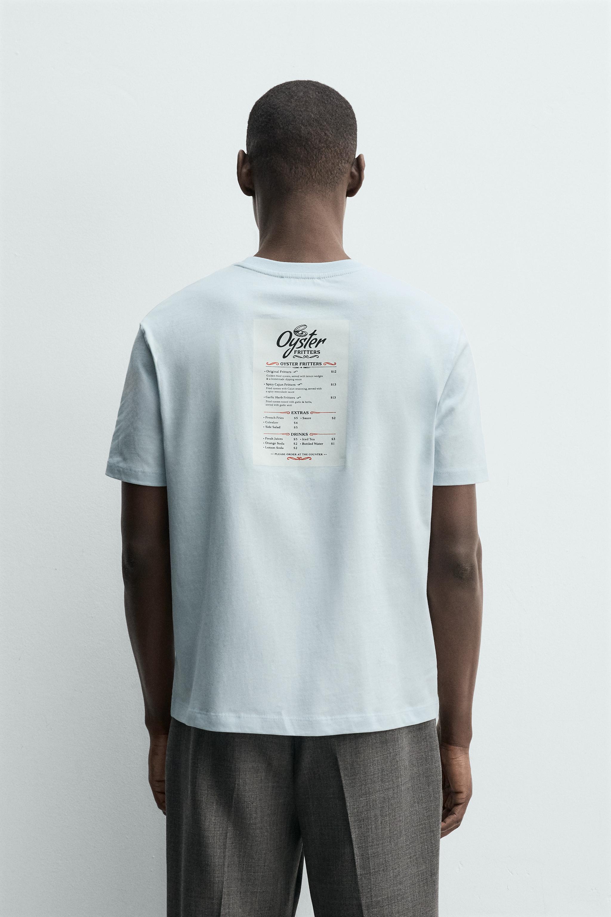 CONTRAST PRINT PATCH T-SHIRT