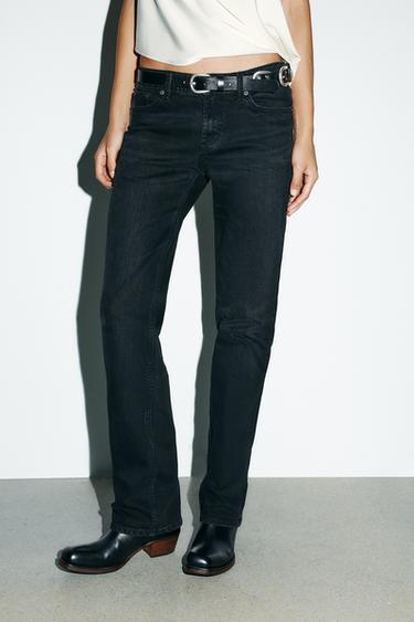 JEAN DROIT TRF TAILLE BASSE - Noir de Zara - Image 2