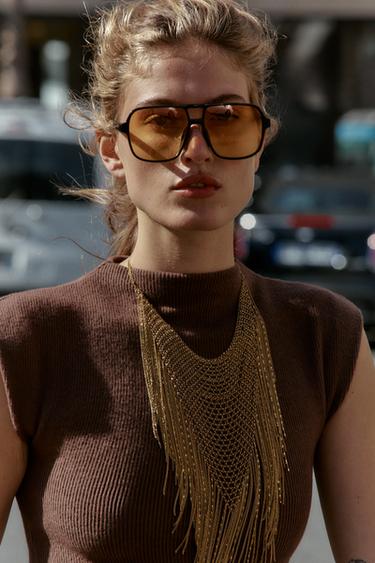 ROBE BIMATIÈRE SOFT - Marron foncé de Zara - Image 3