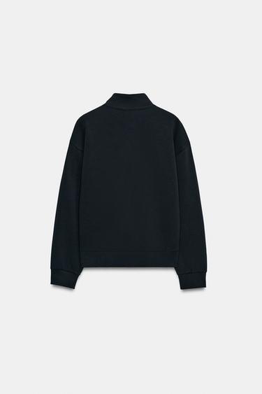 ZIP-UP ZA SWEATSHIRT - Navy blue by Zara - Image 6