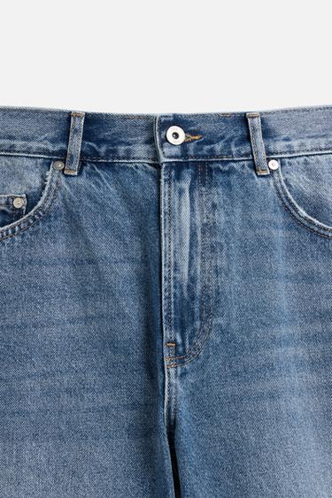 PATCHWORK RELAXED FIT JEANS - Mid-blue by Zara - Image 8