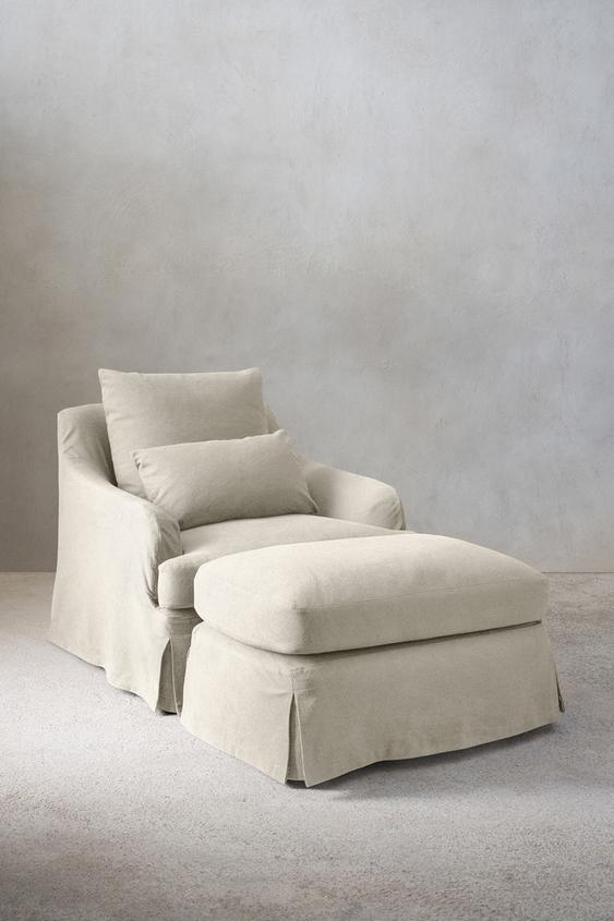 FOOTSTOOL 01 - Beige clair de Zara - Image 0