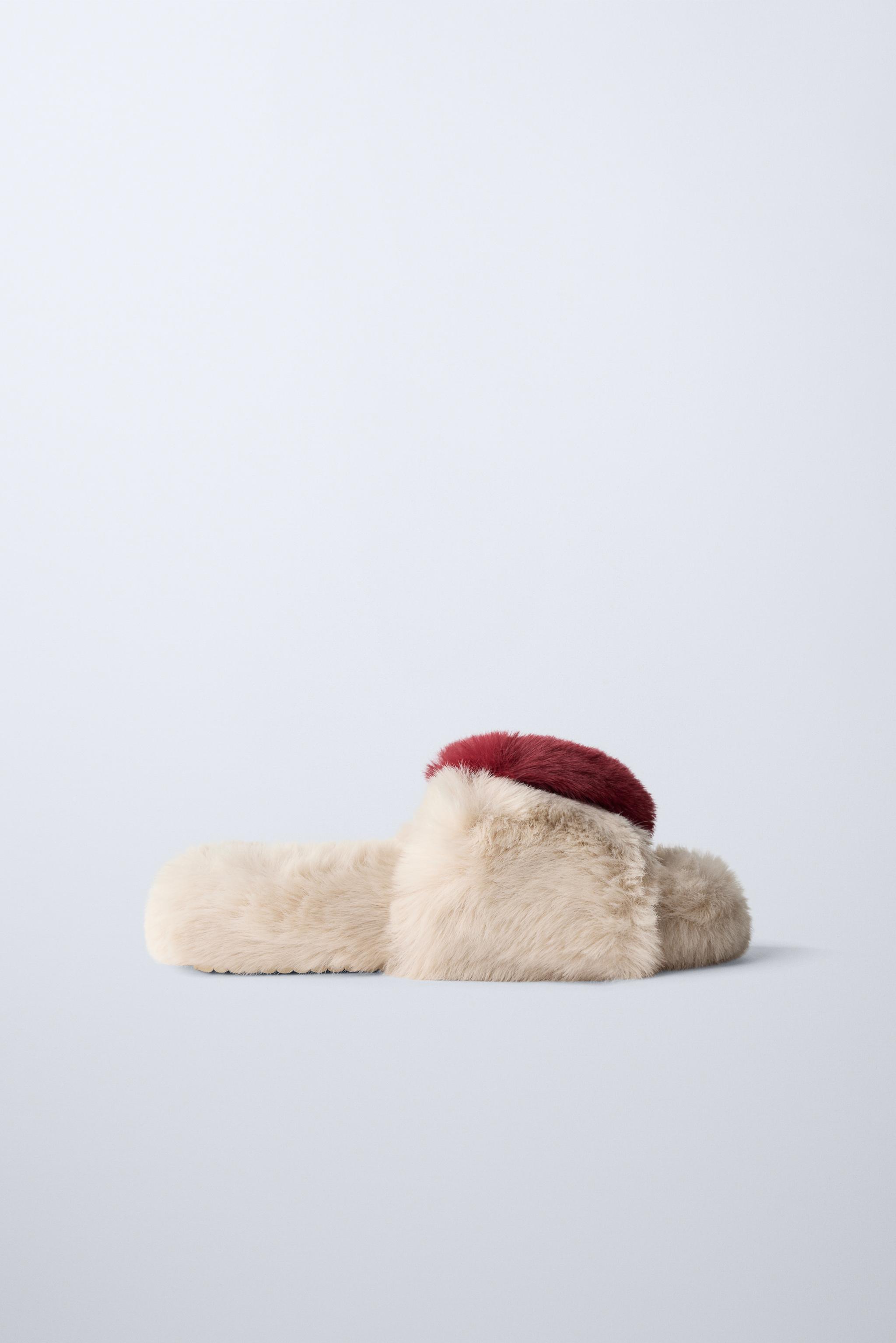 ZARA【NEW】HEART SHEEPSKIN CLIP HEART HAIR CLIP - Red | ZARA United States