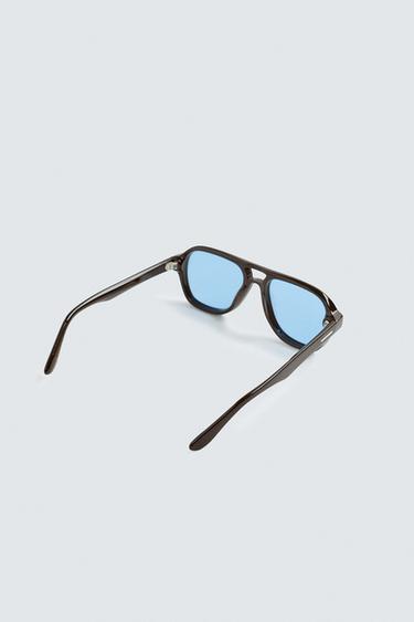 LUNETTES DE SOLEIL OVALES - Bleu de Zara - Image 5
