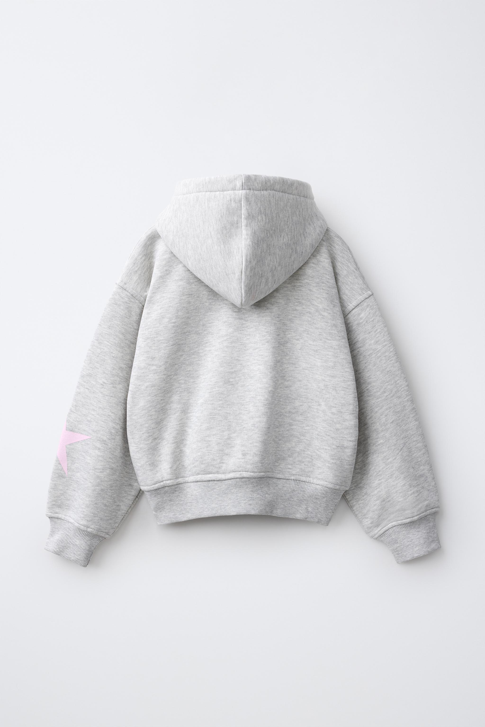 TEXT ZIP-UP HOODIE