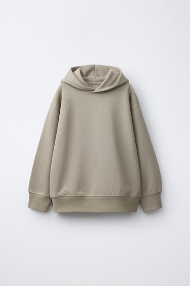 MOLETOM BÁSICO COM CAPUZ - Bege da Zara