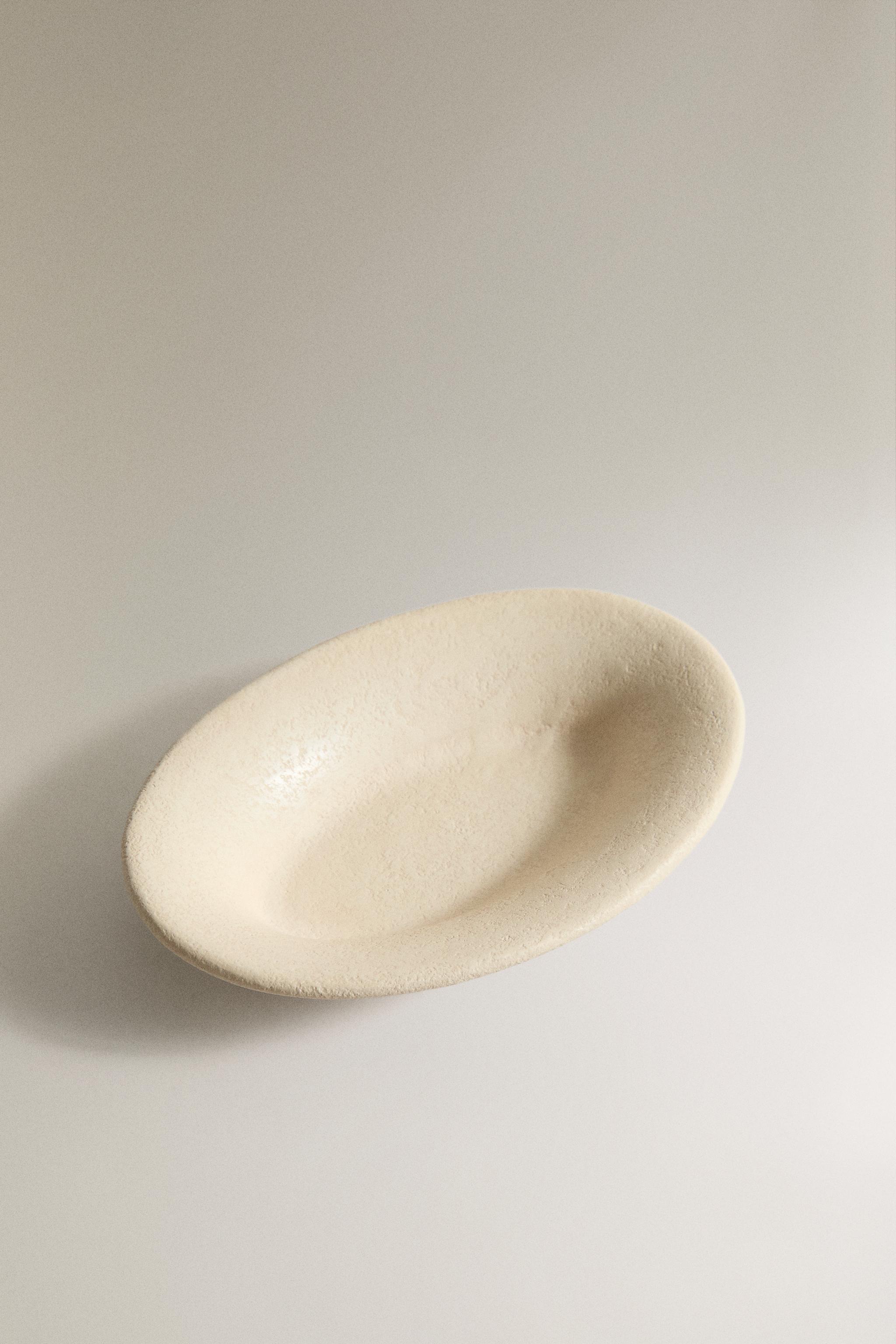 EARTH BROWN CERAMIC BATHROOM SOAP DISH — Grey