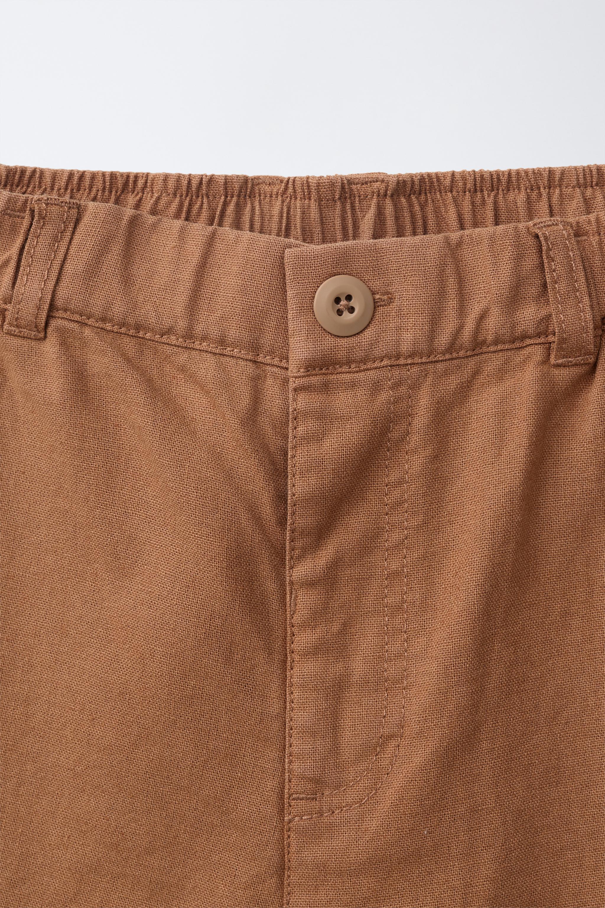 SHORT AVEC COTON ET LIN