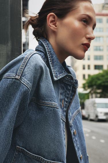 VESTE EN JEAN Z1975 - Bleu moyen de Zara - Image 3