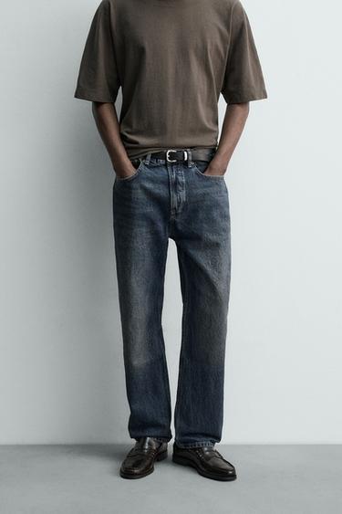 ДЖИНСЫ STRAIGHT ДЛИНОЙ ДО ЩИКОЛОТКИ — ИНДИГО от Zara