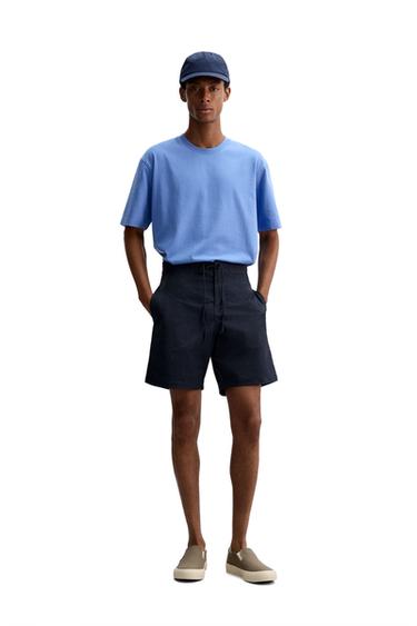 LONG SWIMMING TRUNKS - Dark navy by Zara - Image 0