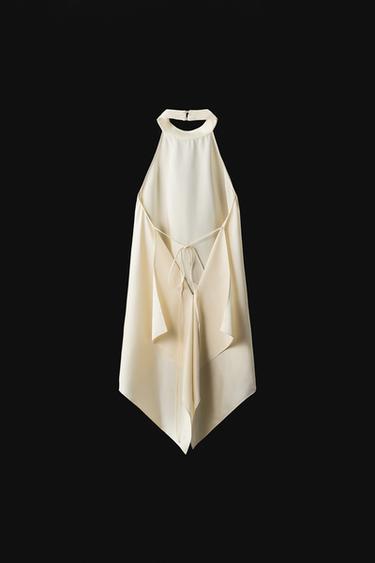 ZW COLLECTION HALTER TOP WITH OPEN BACK - Ivory by Zara - Image 8