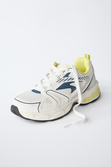 BASKET DE SPORT EN RÉSILLE - Blanc de Zara - Image 2