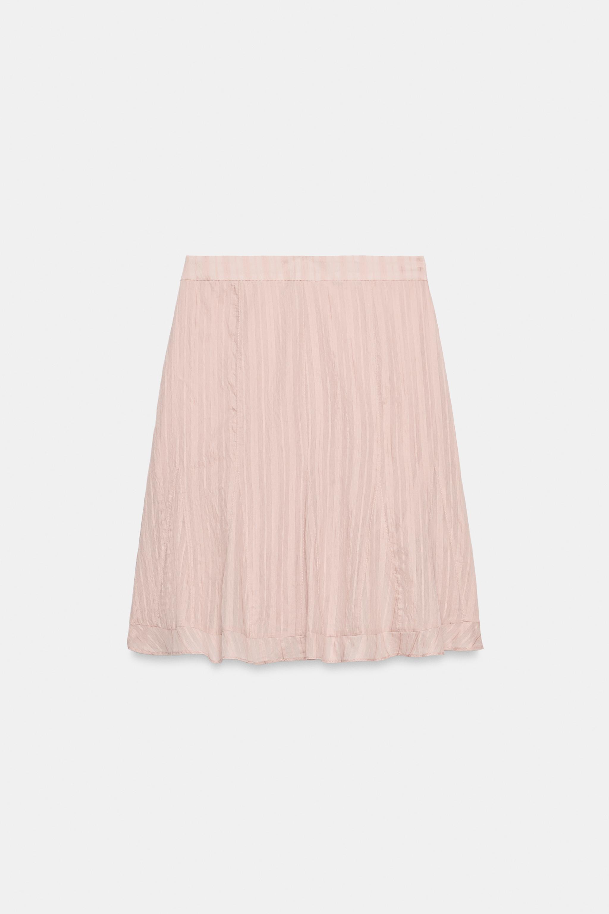 GODET MIDI SKIRT