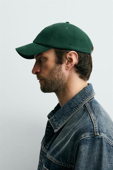 LETTER PATCH CAP - Green by Zara - Image 1