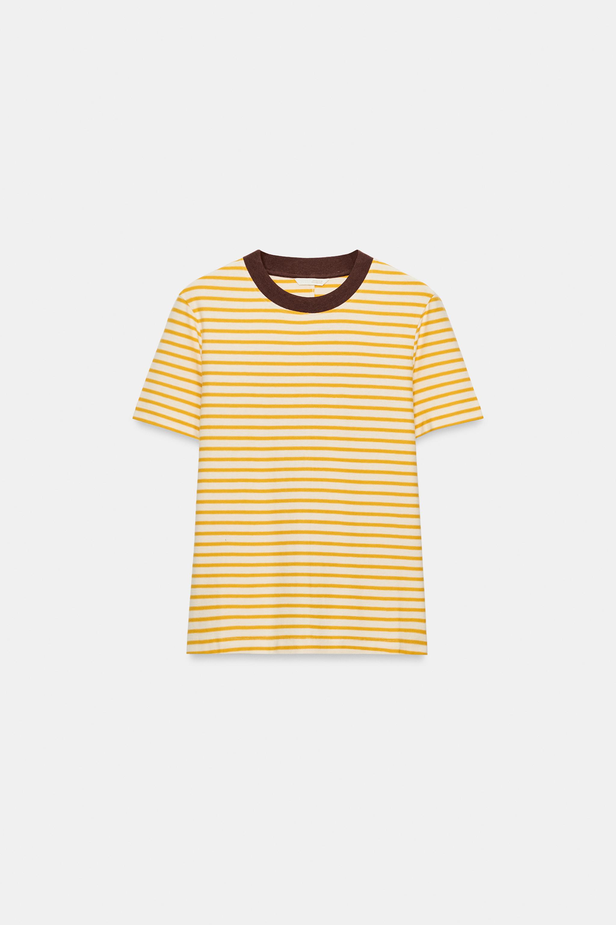 T-SHIRT À RAYURES MANCHES COURTES