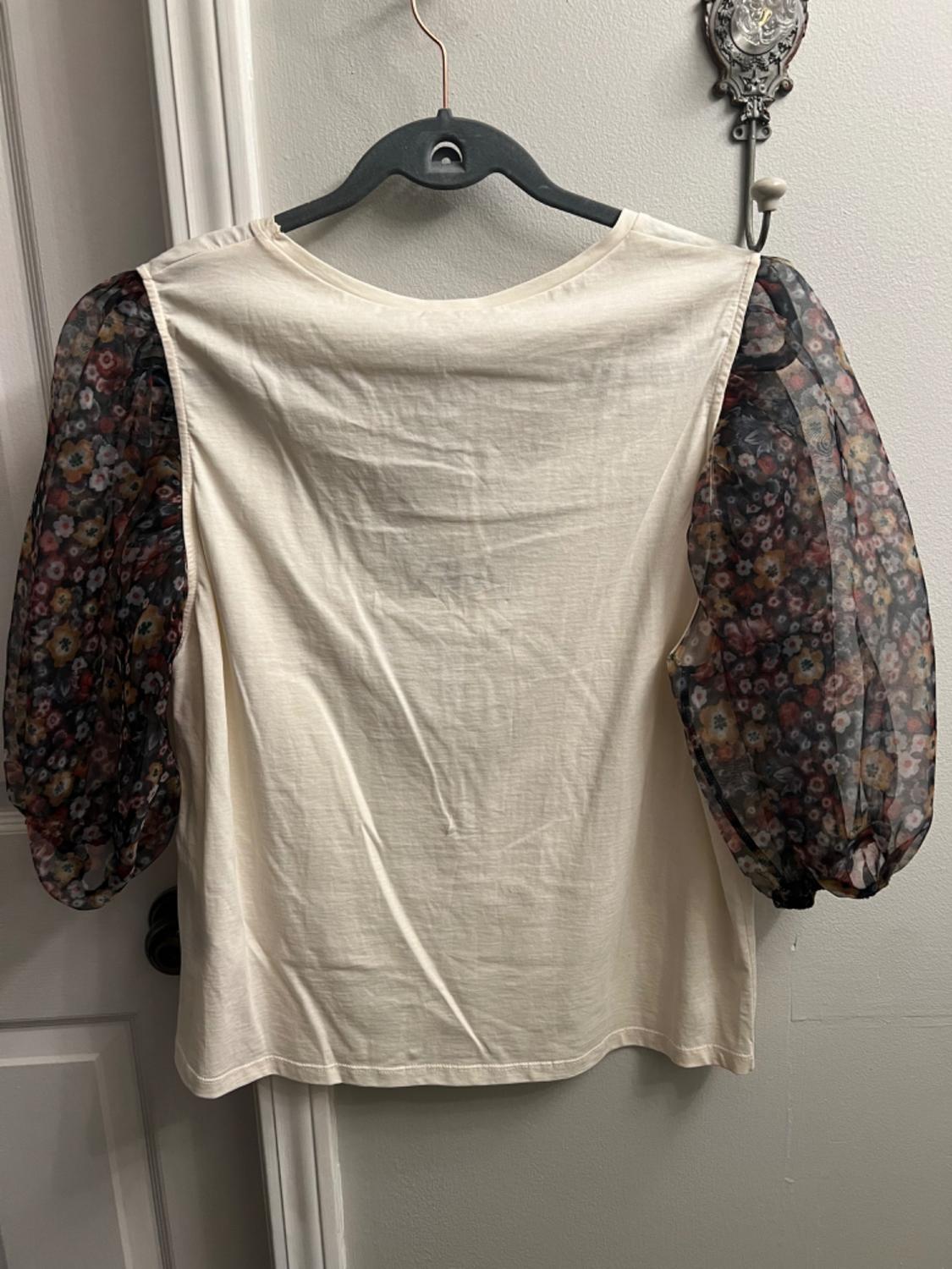 ORGANZA SLEEVE TOP - Image 2