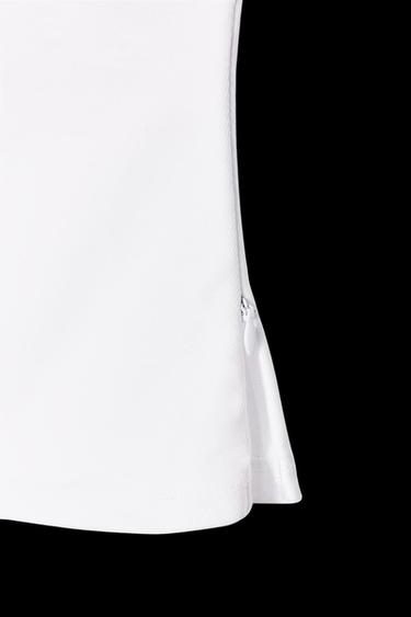 ASYMMETRISCHES GERAFFTES T-SHIRT - Weiß von Zara