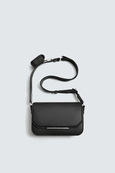 TEXTURED CROSSBODY BAG - Black by Zara