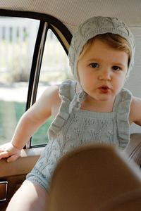 LINEN BLEND KNIT ROMPER