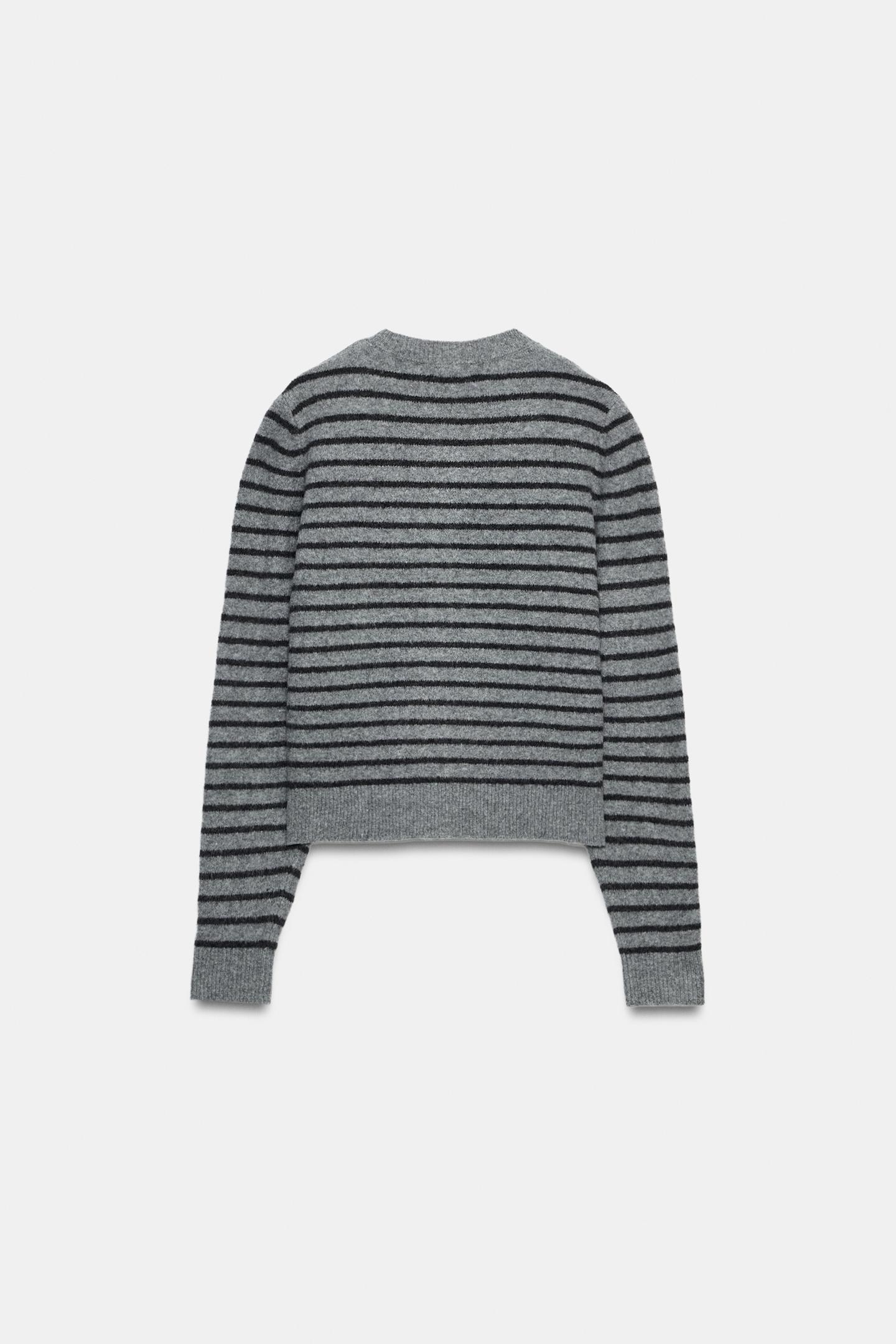 Женские свитеры Zara Striped Cardingan, цвет: Полосатый — фото 7