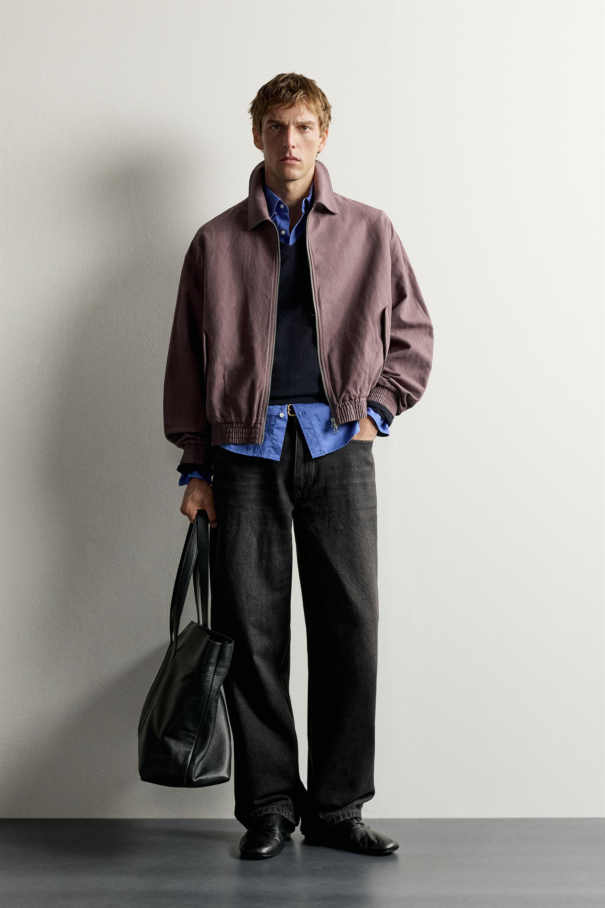 FUZZY CARDIGAN — Plum