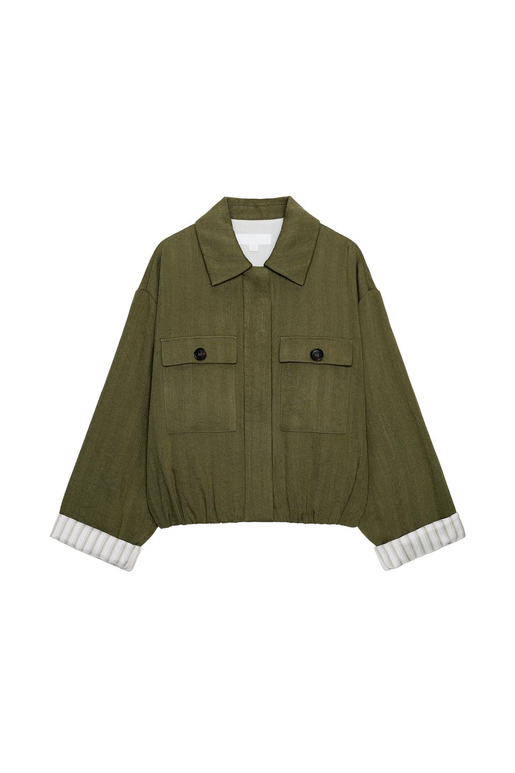 SHORT JACKET WITH ROLLED-UP SLEEVES - image 3