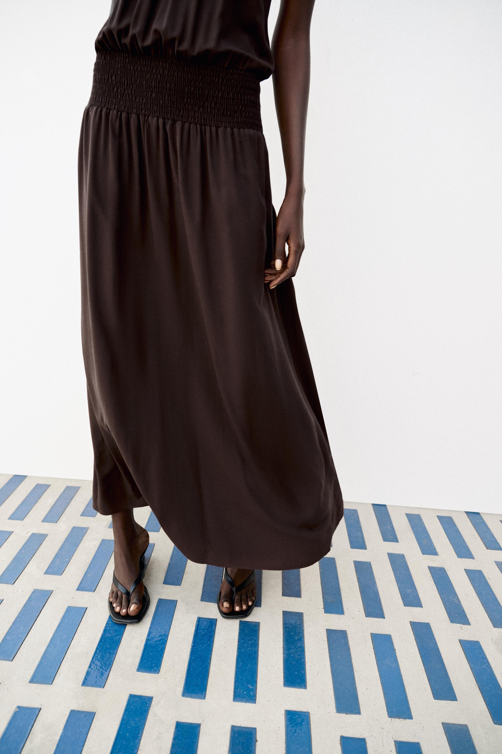 Женские платья Zara BEADED HALTER DRESS — фото 4