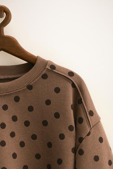 ZARA TIMELESS - POLKA DOT PRINT SWEATSHIRT - 005 by Zara - Image 3