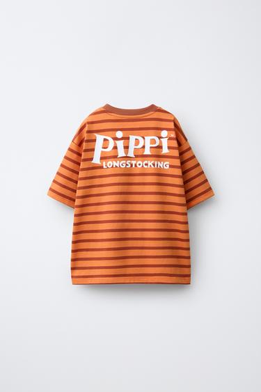 T-SHIRT À RAYURES FIFI BRINDACIER © ASTRID LINDGREN COMPANY - rayures de Zara - Image 1