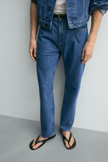 STRAIGHT ANKLE FIT JEANS - Blue by Zara - Image 6