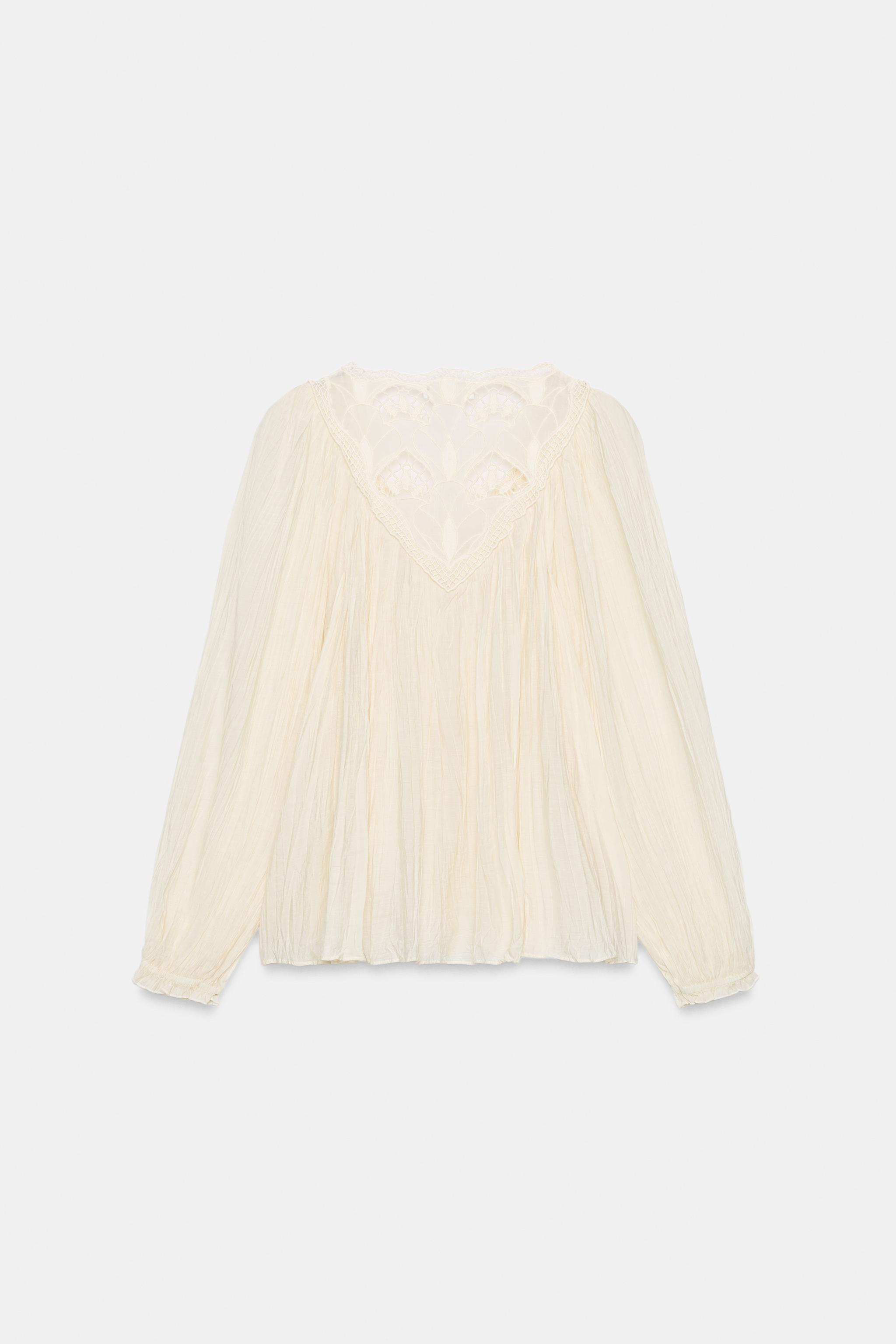 BLOUSE FROISSÉE BRODÉE ZW COLLECTION