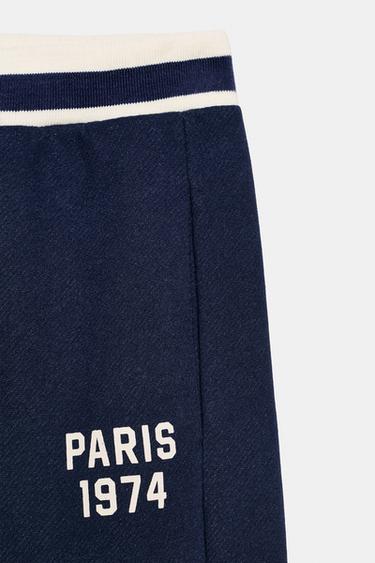 PANTALON VARSITY - Bleu marine de Zara - Image 6