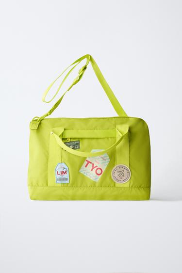 Zara PATCH TRAVEL BACKPACK - Yellow