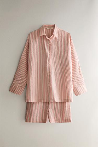 SHORT À RAYURES - Rose de Zara - Image 3
