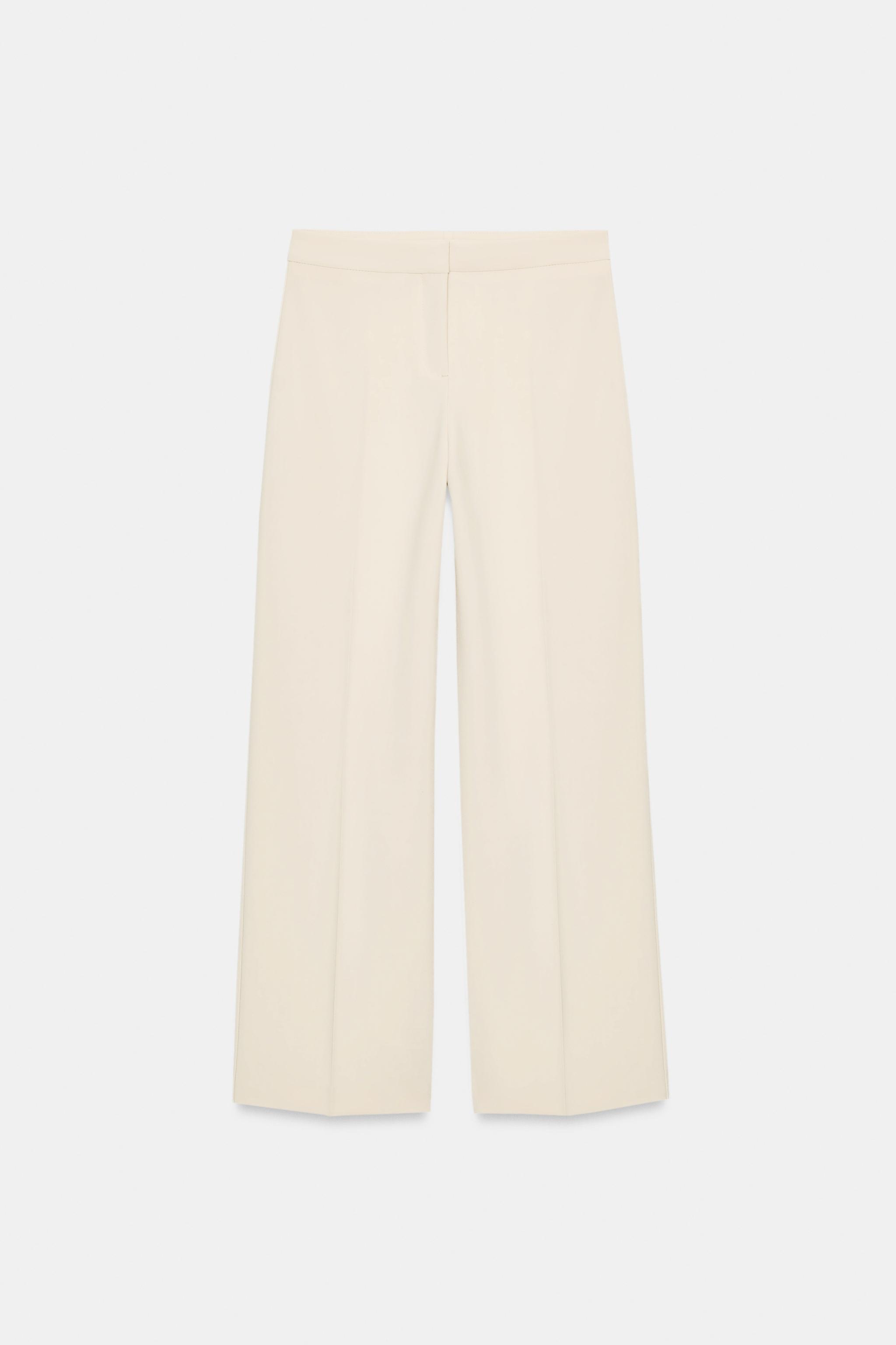 HIGH-WAISTED STRAIGHT LEG PANTS