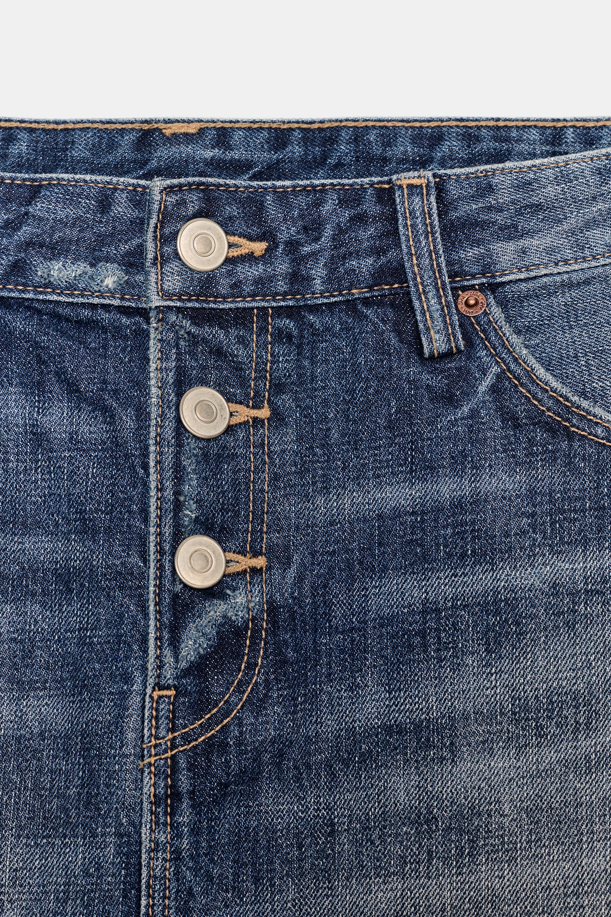 Женские юбки Zara TRF DENIM MINI SKIRT — фото 6