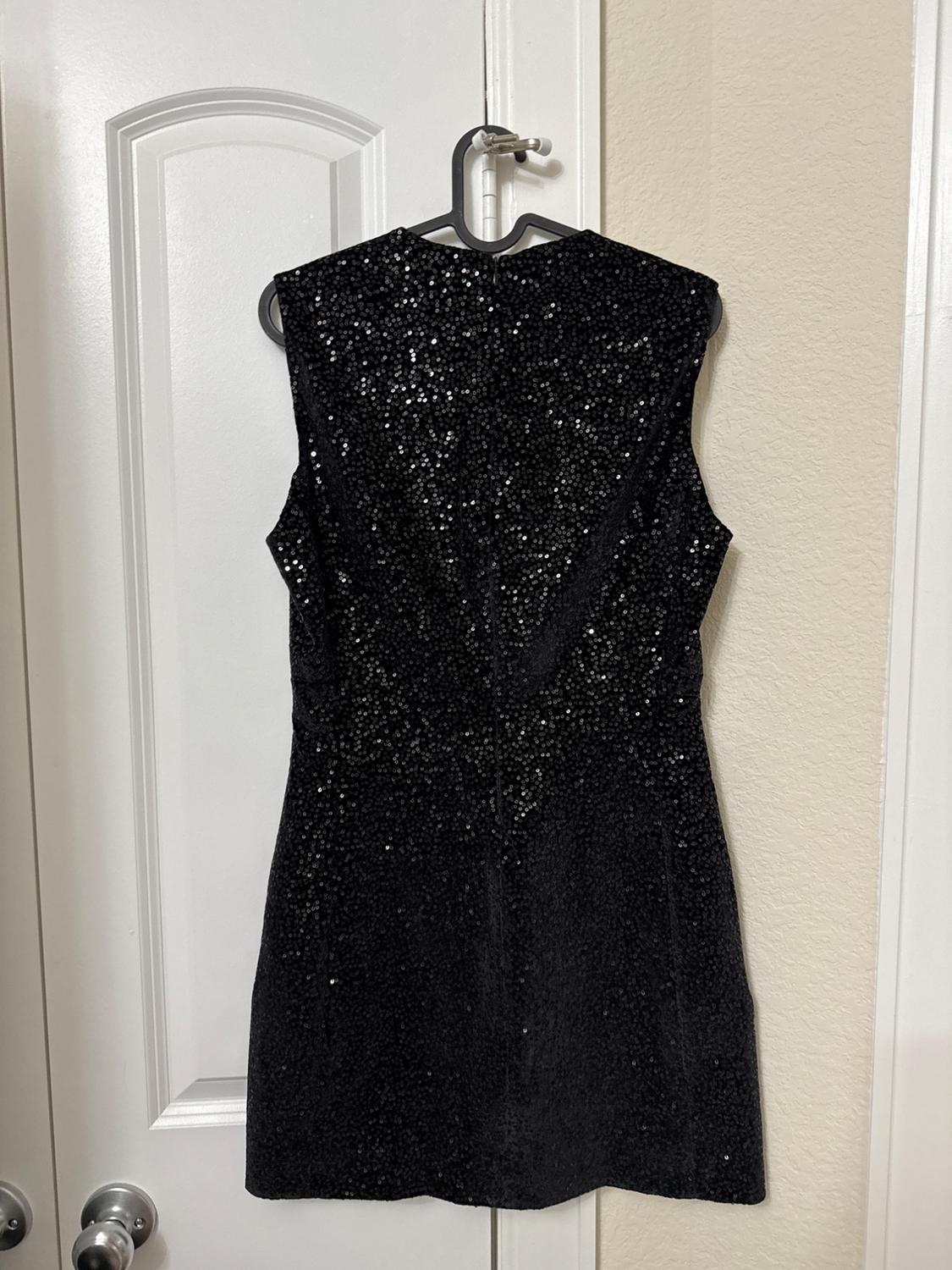 SHORT SEQUIN DRESS - Image 3