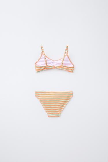 AGES 6-14/ MULTICOLOURED STRIPED BIKINI - Multicoloured by Zara - Image 1