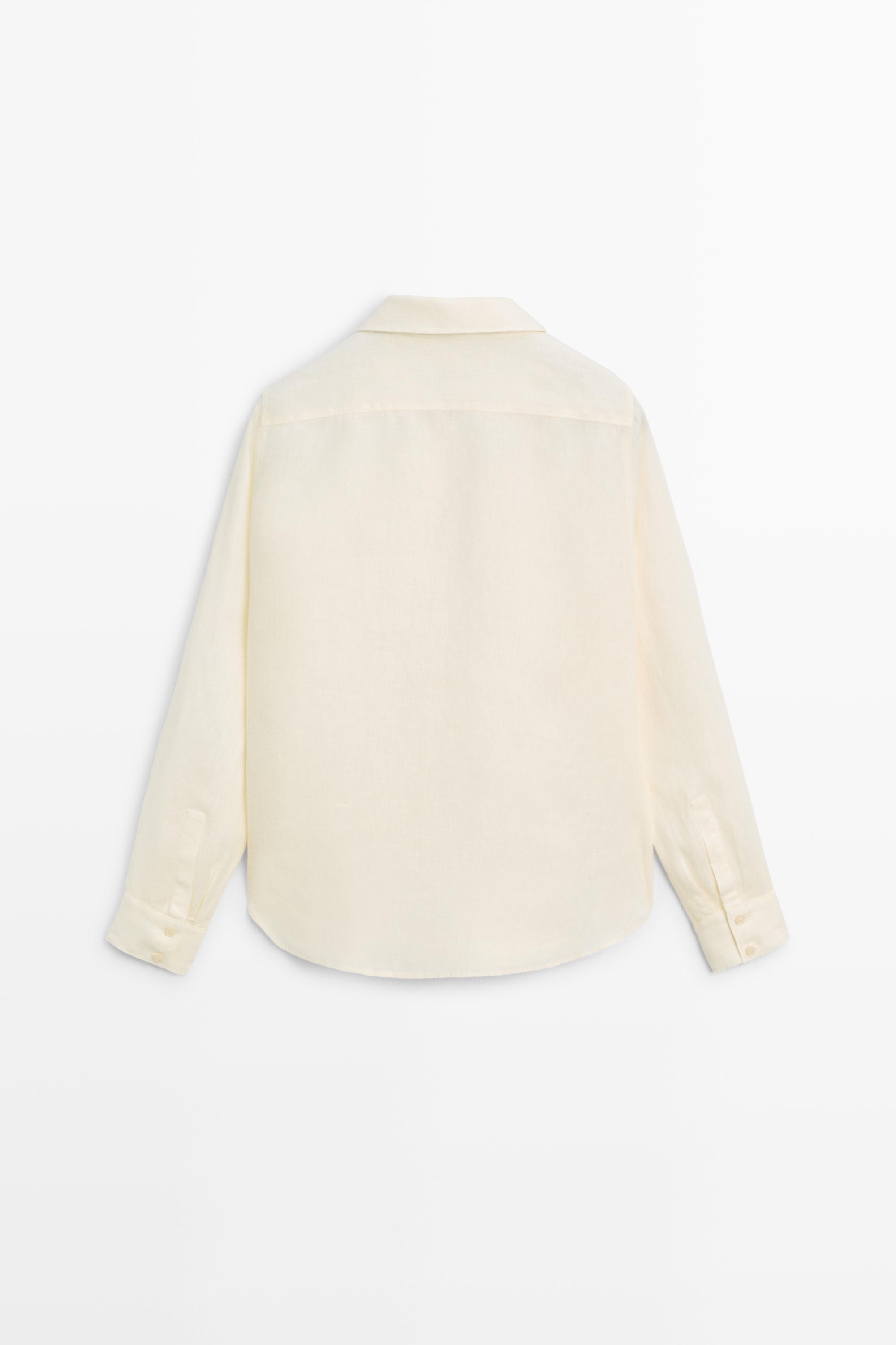 Flowing 100% linen shirt