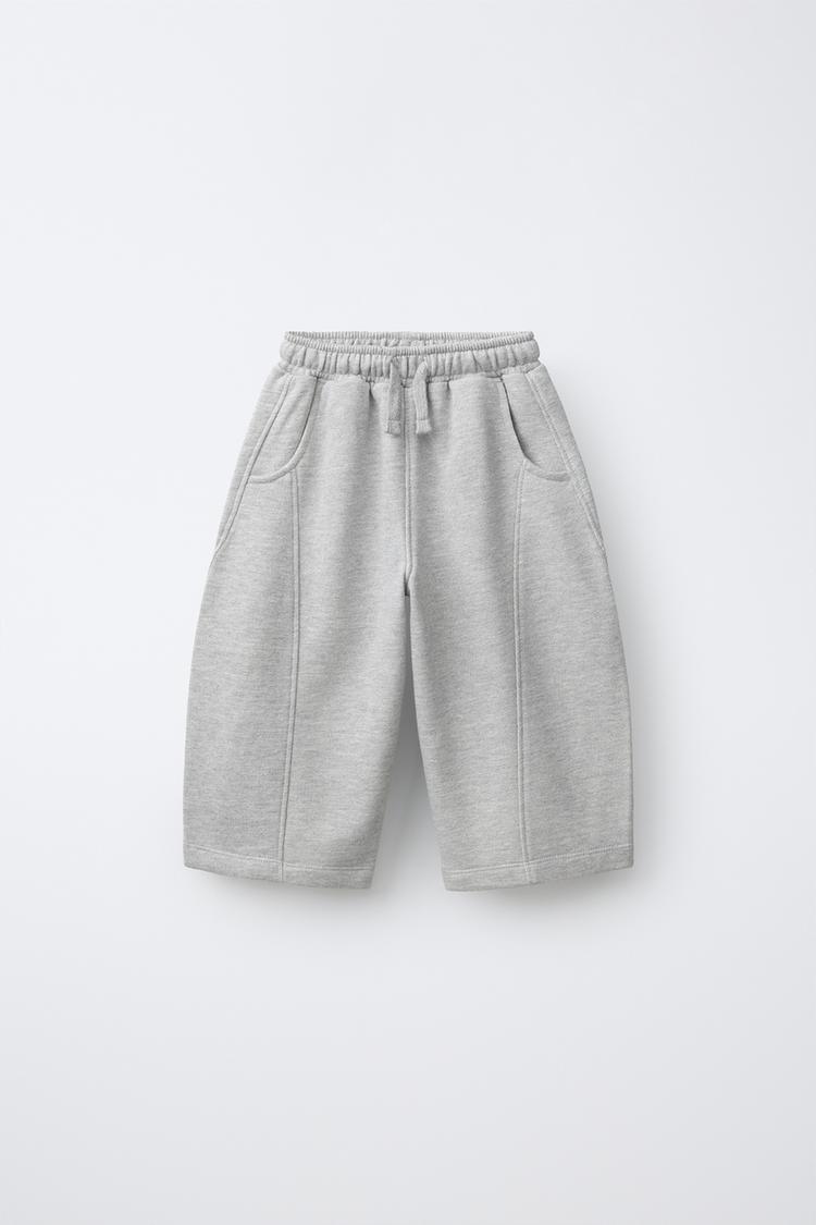 SOLID BALLOON TROUSERS — Gray